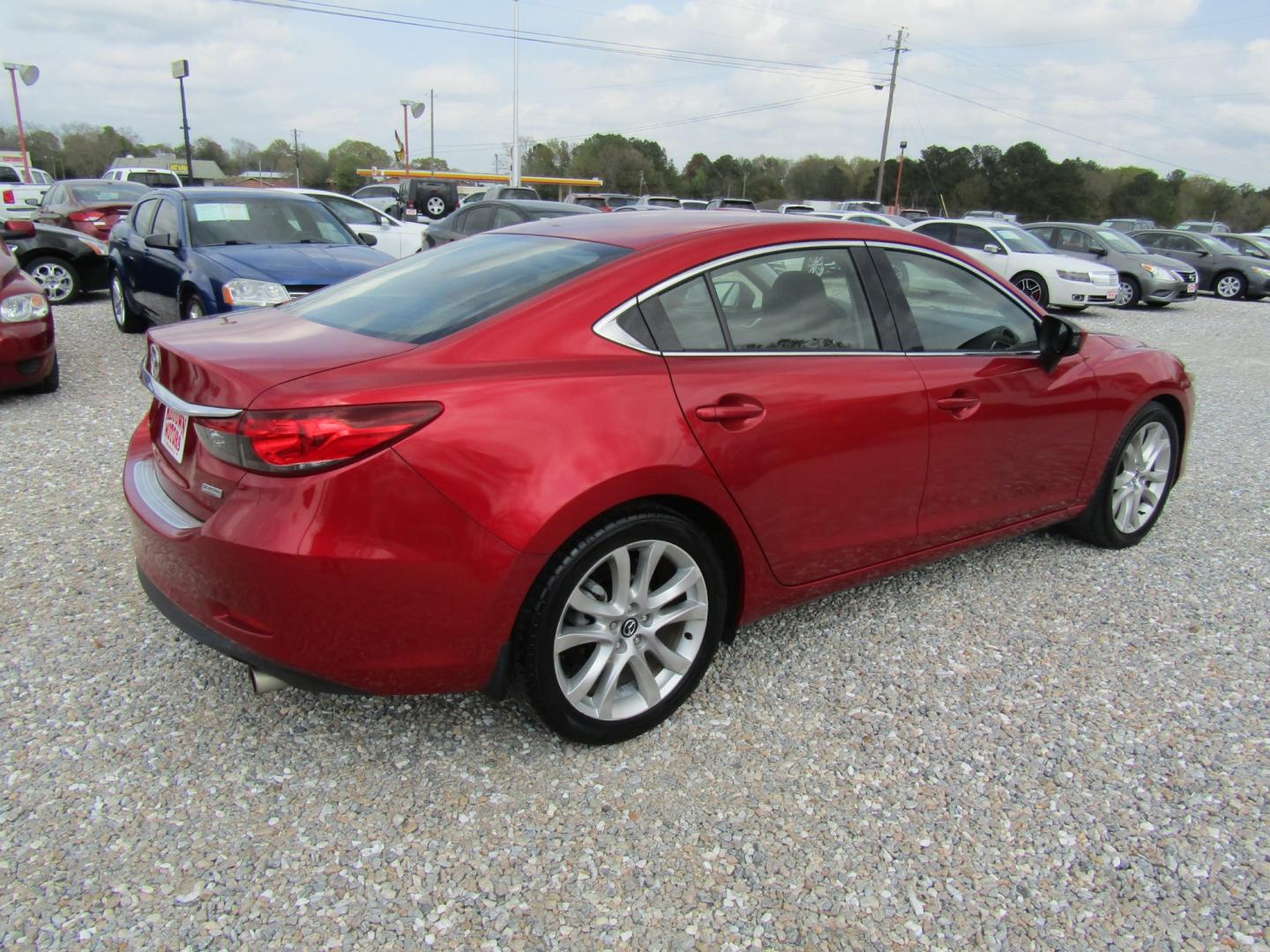 2014 Red Mazda Mazda6 i Touring Plus (JM1GJ1T66E1) with an 2.5L L4 DOHC 16V engine, Automatic transmission, located at 15016 S Hwy 231, Midland City, AL, 36350, (334) 983-3001, 31.306210, -85.495277 - Photo#7